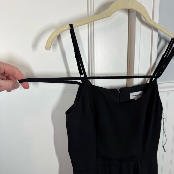 Superdown Analisa Maxi Dress Black XS Slip Off Shoulder High Slit Gown Sexy Girl - Picture 7 of 9